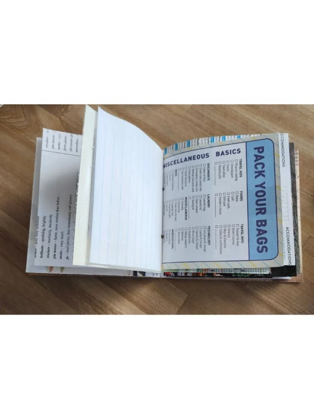 Travel Theme Junk Journal Handmade 66 pages